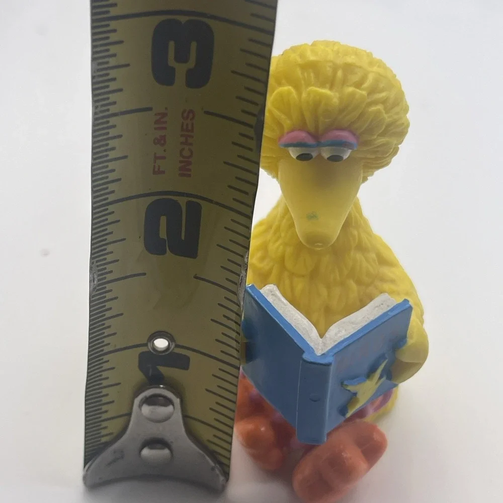 Sesame Street Big Bird Sitting Reading Book PVC Figure Applause Henson Muppet's - Picture 11 of 12